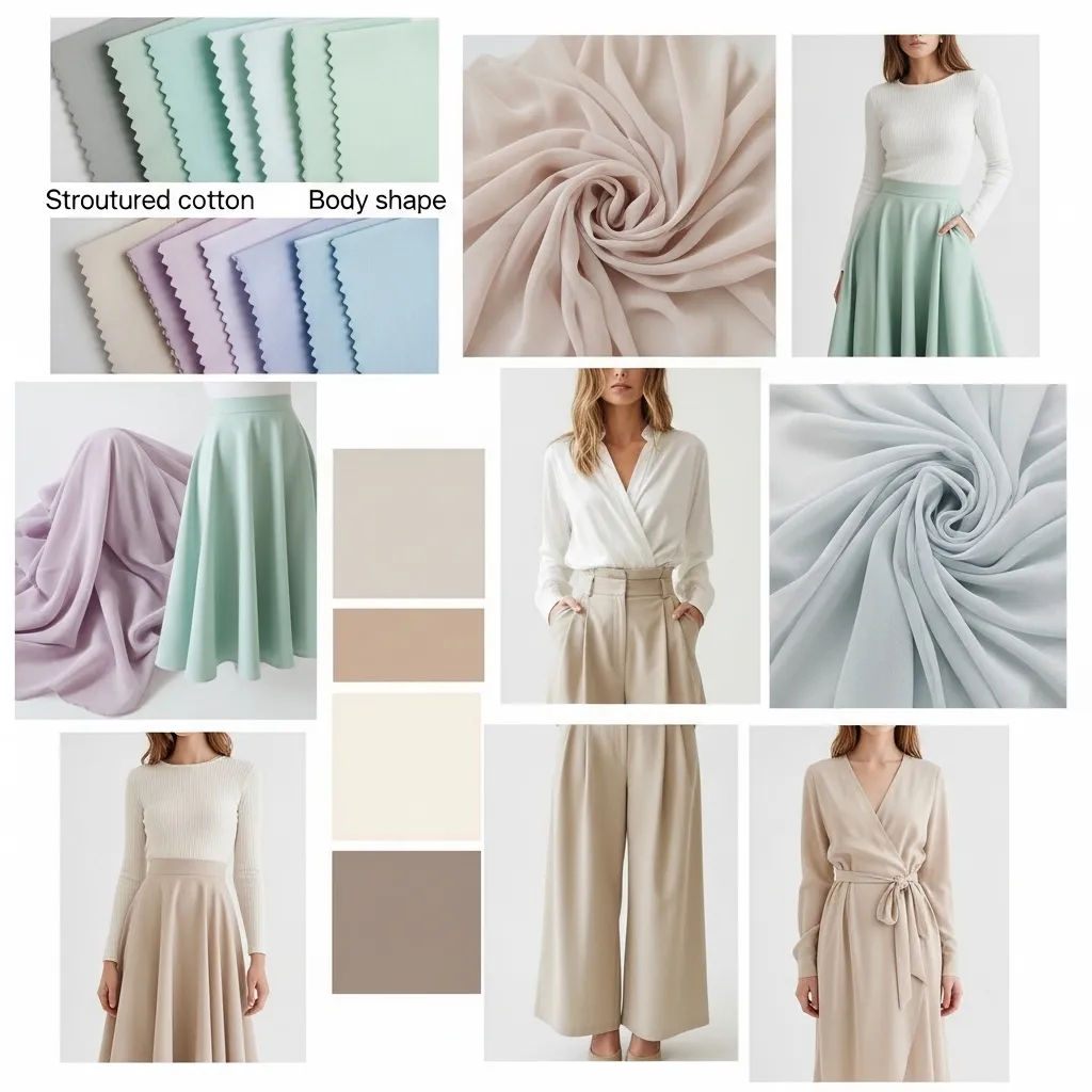 Pear-body-shape-aesthetic-inspiration-featuring-color-and-texture-palette-board