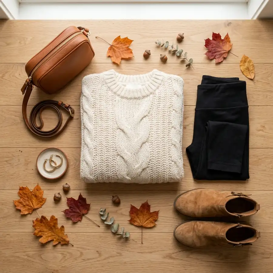 All black leggings outfit with turtleneck and ankle boots