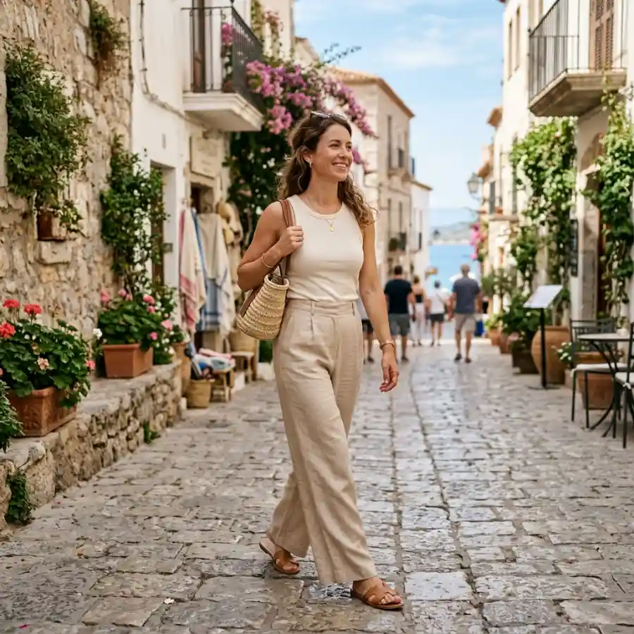 Casual outfit accessories with bag shoes and sunglasses