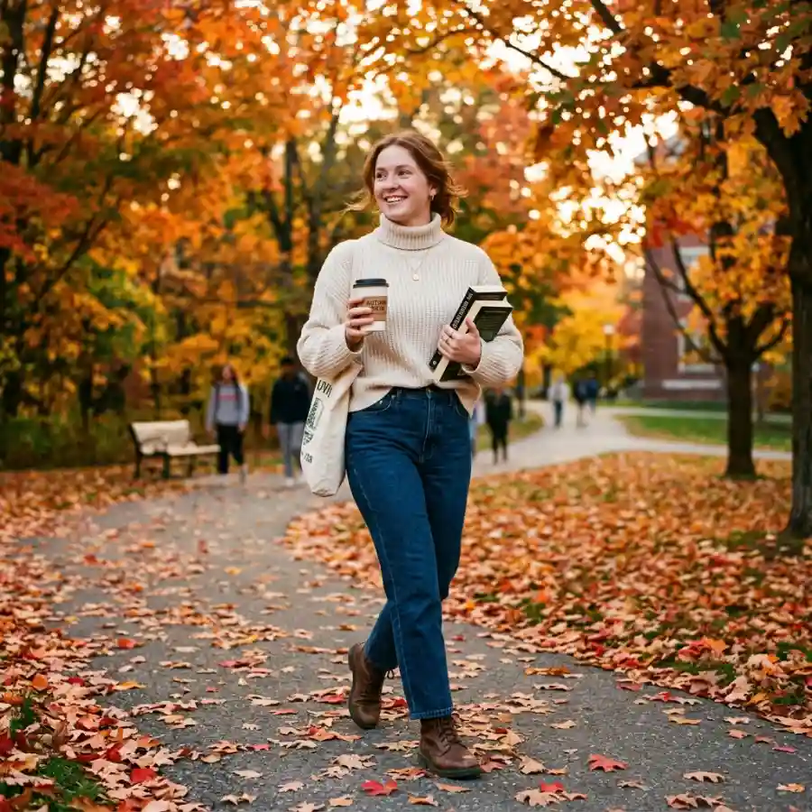 Sweater vest outfit with collared shirt for school